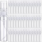 Tanlade 5ml 300 Pcs Mini Spray Bottles Bulk, Clear, Galss | Refillable, Perfume Atomizer, Travel Atomizer, Cologne Spray, Small Refill Dispenser for Traveling and Outgoing