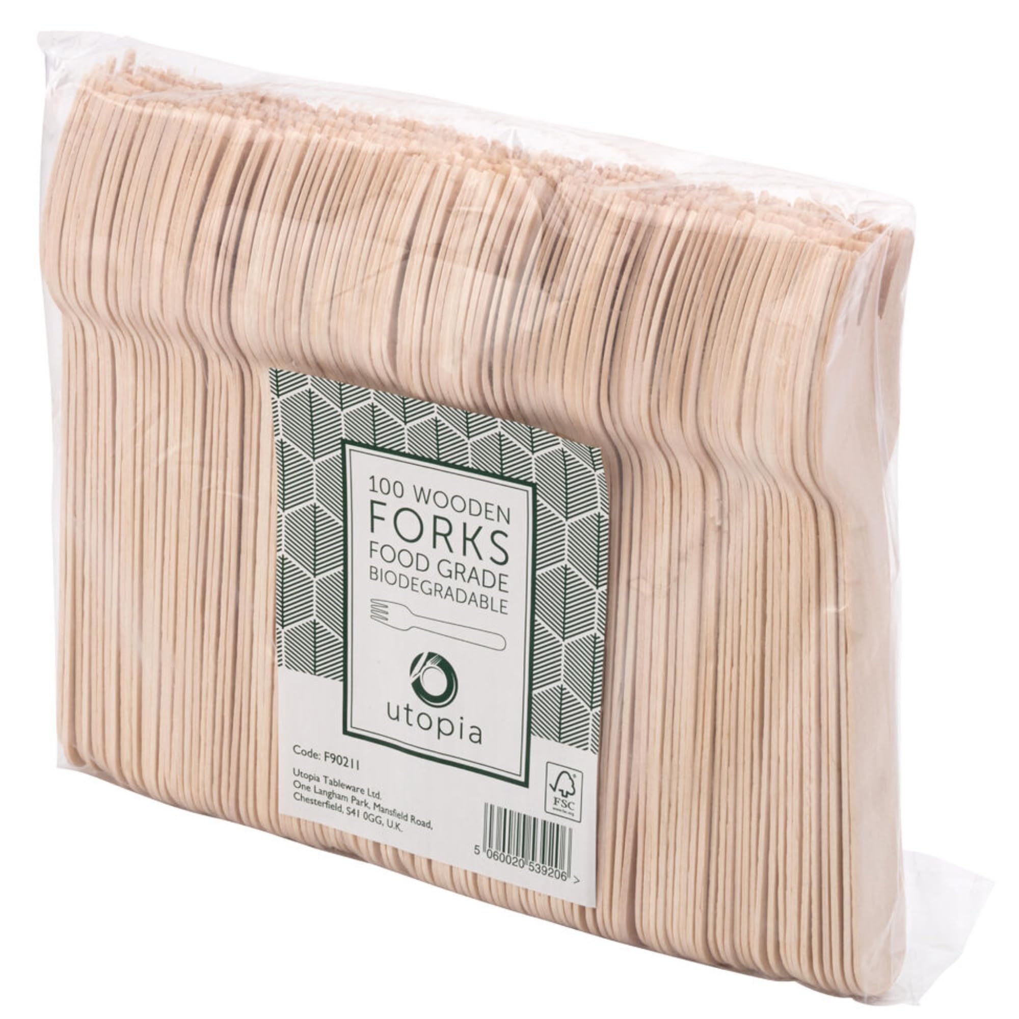 Utopia Birch Wood Fork 6.25inch / 16cm, F90211-000000-B01010, Pack of 1000