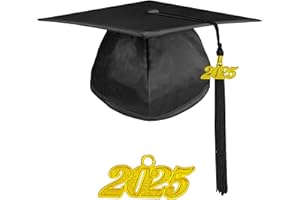 Herrenbek Shiny Kindergarten Graduation Cap with 2025 Tassel Adjustable Preschool Kids for Boys or Girls