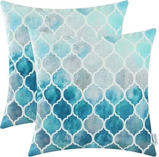 Amazon Com Calitime Pack Of 2 Cozy Throw Pillow Cases Covers For