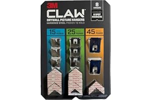 3M Claw Drywall Picture Hangers, 8 Hangers