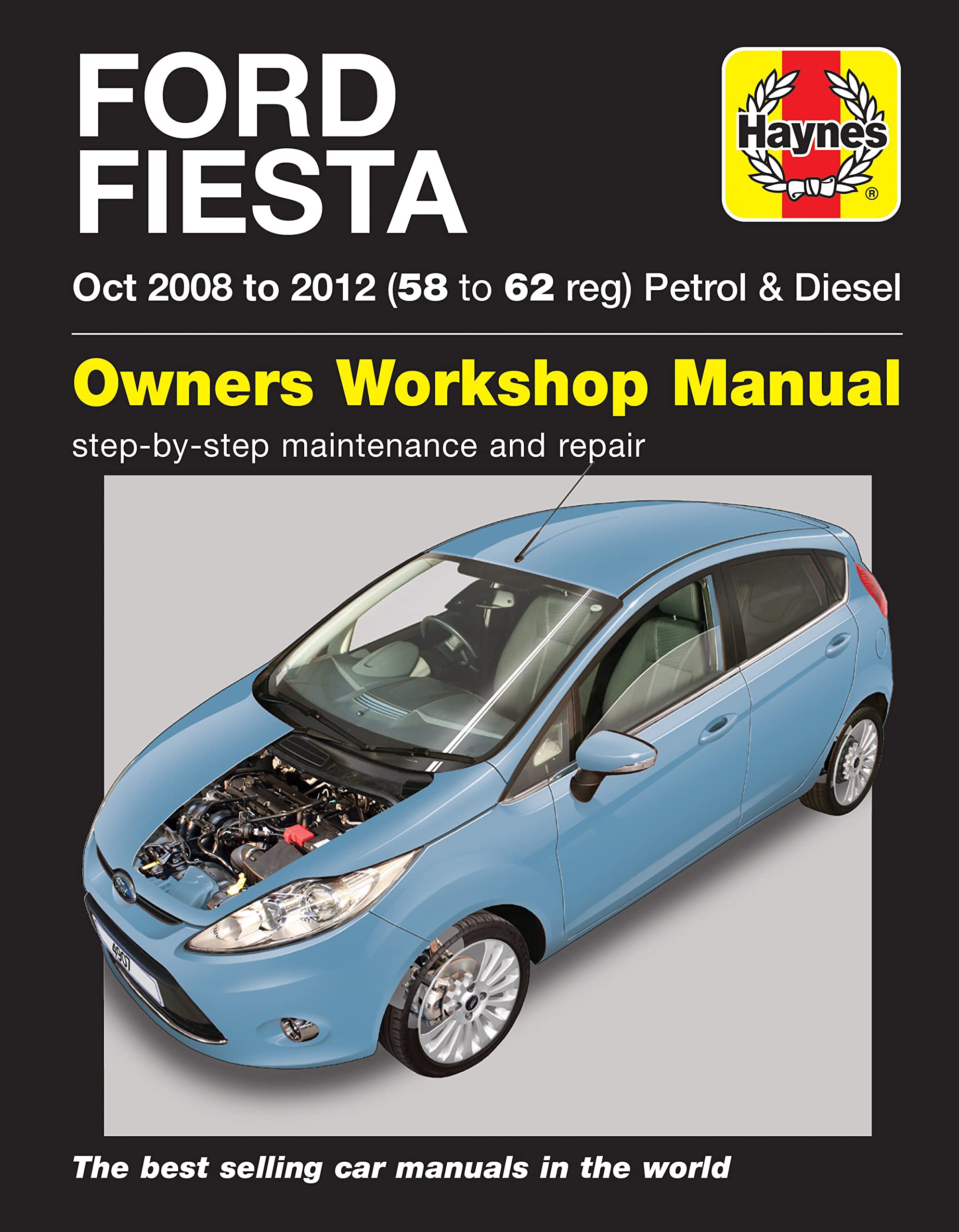 Haynes Ford Fiesta Petrol & Diesel (08 - 12) Repair Manual (Paperback): (Oct '08-'12) 58 to 62