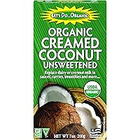 Let's Do Organic Creamed Coconut, 7 Ounce Box (Pack of 6)