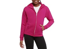 Hanes Boys EcoSmart Fleece Full Zip Hooded Jacket