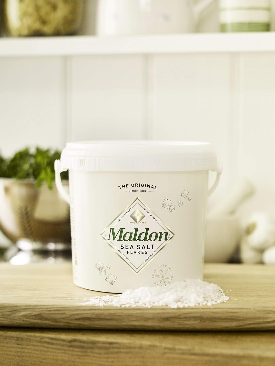 Maldon Sea Salt - Flaky Pyramid-Shaped Cystals : Grocery & Gourmet Food