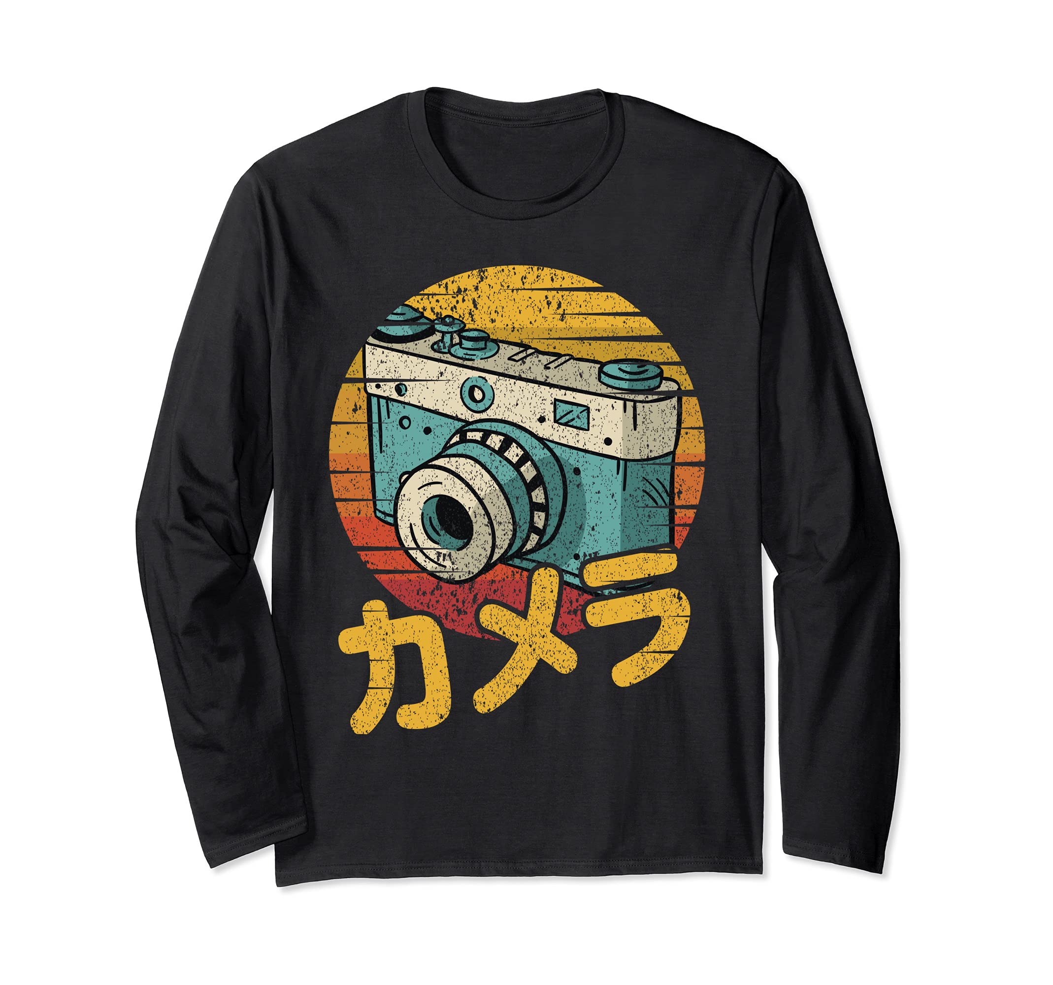 Retro Japanese Analog SLR Vintage Film DSLR Photo Camera Long Sleeve T-Shirt