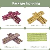 SUPJADE 45Pcs Guinea Pig Treats Timothy Hay Sticks Dental Care Toys view 2