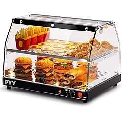 PYY Commercial Food Warmer Display, 2-Tier Electric