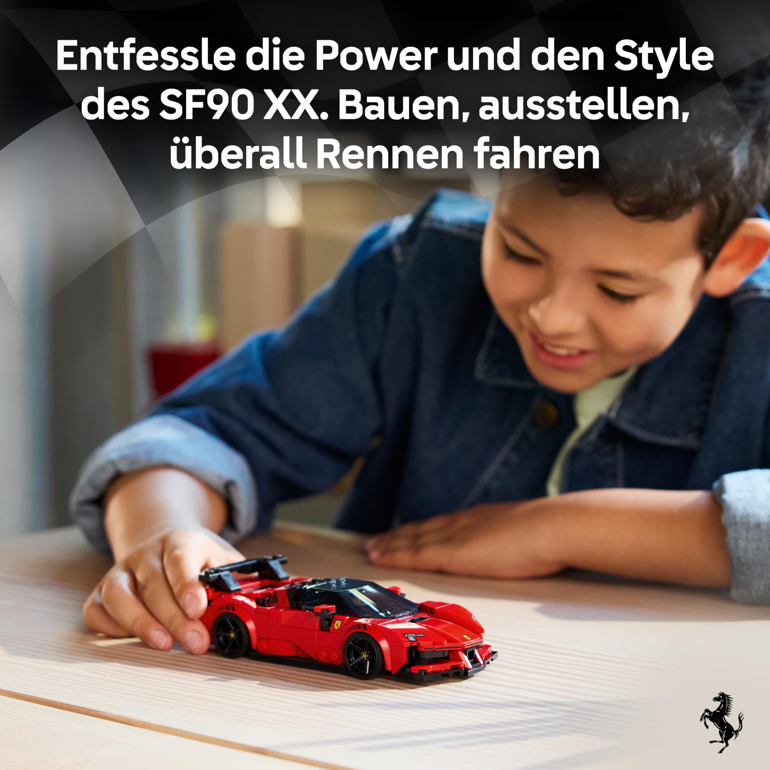 LEGO Speed Champions Ferrari SF90 XX Stradale Sportwagen - Modellbau mit sammelbarer Fahrer Minifigur - Geburtstagsgeschenkidee für Jungen ab 9 Jahren und Motorsportfans - 77254 2