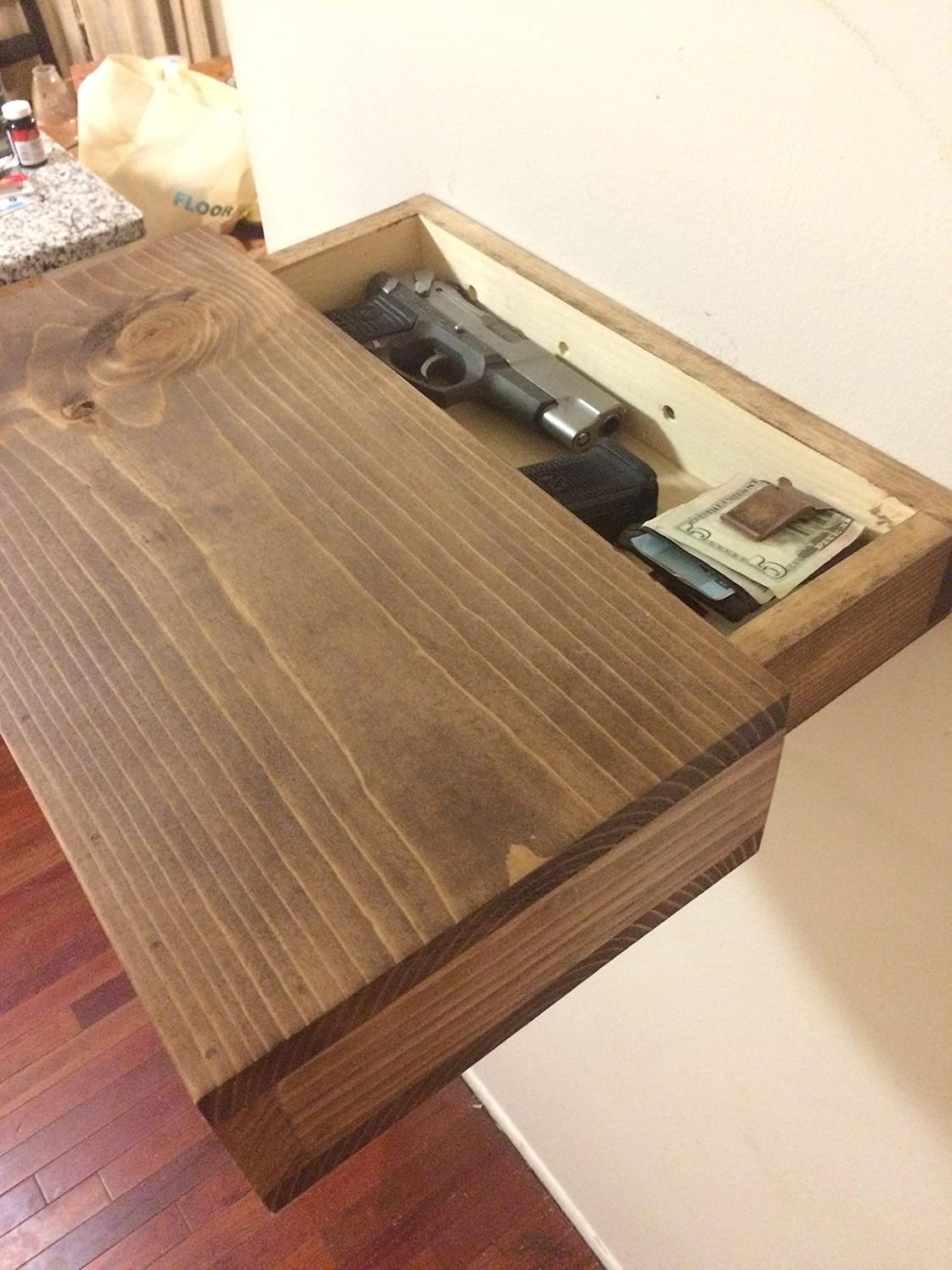 Best Wall Shelf Wood Concealment Coat Rack