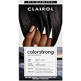 Clairol ColorStrong Permanent Zero Ammonia Hair Dye, 1.0 Black - Hawaii Hair Color, Pack of 1