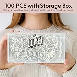 Juliyeh 100Pcs Swivel Lobster Clasps Key Ring Hoops Kit Silver view 5