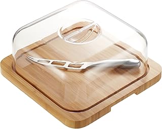Pradel Jean Dubost 20326 Käseplatte, aus Bambus, inkl. 1 Käsemesser aus Edelstahl
