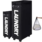 TWIRA 30" XXX-Large Rolling laundry basket with