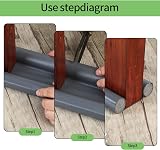 LJAPPLIED Double Door Draft Excluder 96 cm Adjustable Noise Dust Water Proof view 3