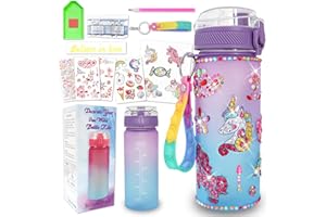 BBLYBD Gifts for Girls 4-12, Decorate Your Own Water Bottle Kits for Girls, Unicorn Diamond Crafts Painting Toys, Kids Water Bottle for School, Christmas and Birthday Gifts Toys for Girls