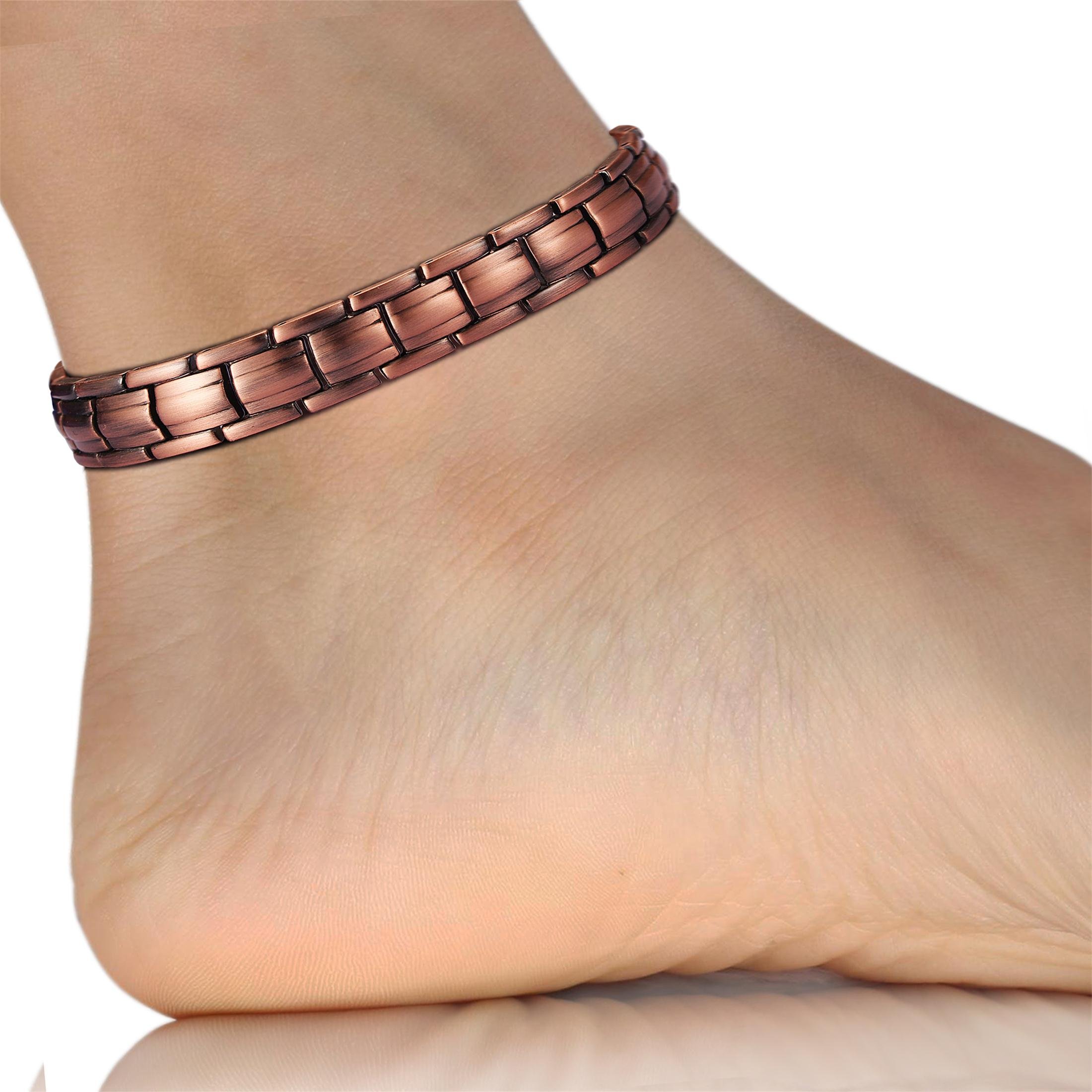 VITEROU Unisex Pure Copper Therapy Anklet with Healing