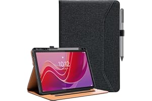 Vakarey for Lenovo Tab M11 Case with Pen Holder,for Lenovo M11 Tablet Case with Hand Strap 11 Inch TB330FU 2024,Black