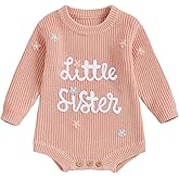 Userdefined Baby Girl Boy Knit Sweater Outfit Solid Romper Ruffle Onesie Cute Baby Jumpsuit Coming Home Fall Winter Clothes