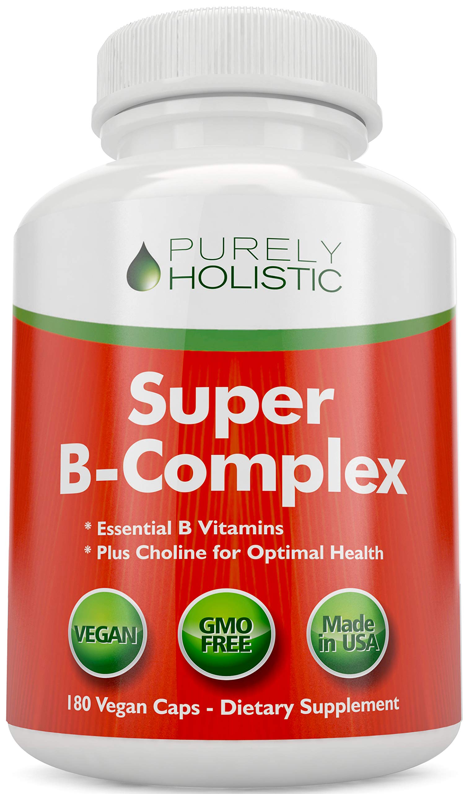 Vitamin B Complex 8 Super B Complex Vitamins with Choline & Inositol, Vitamins B1, B2, B3, B5
