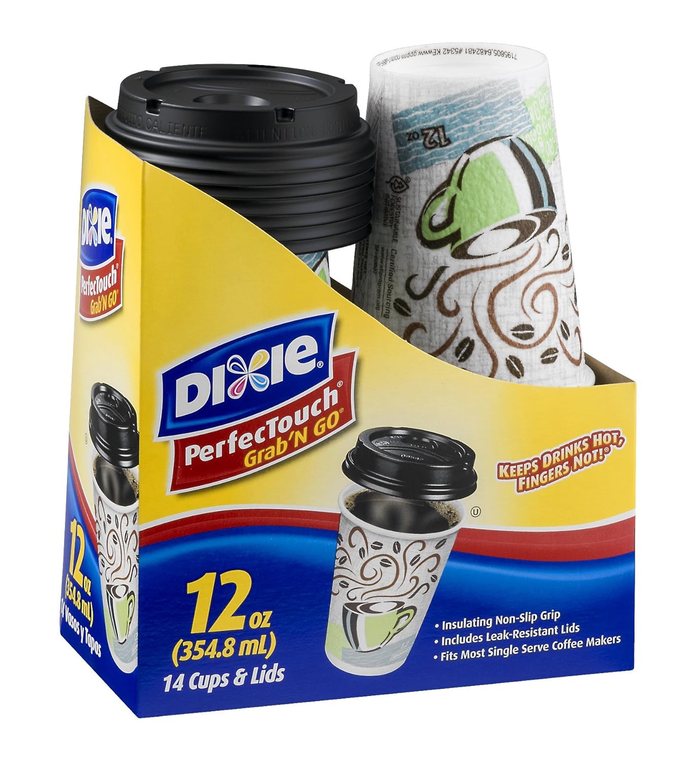 Dixie Cups W/Lids 12oz Industrial & Scientific