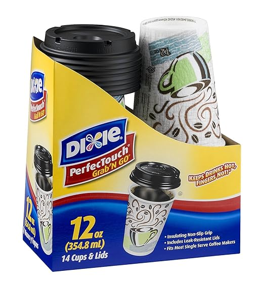 Dixie Cups W/Lids 12oz Industrial & Scientific