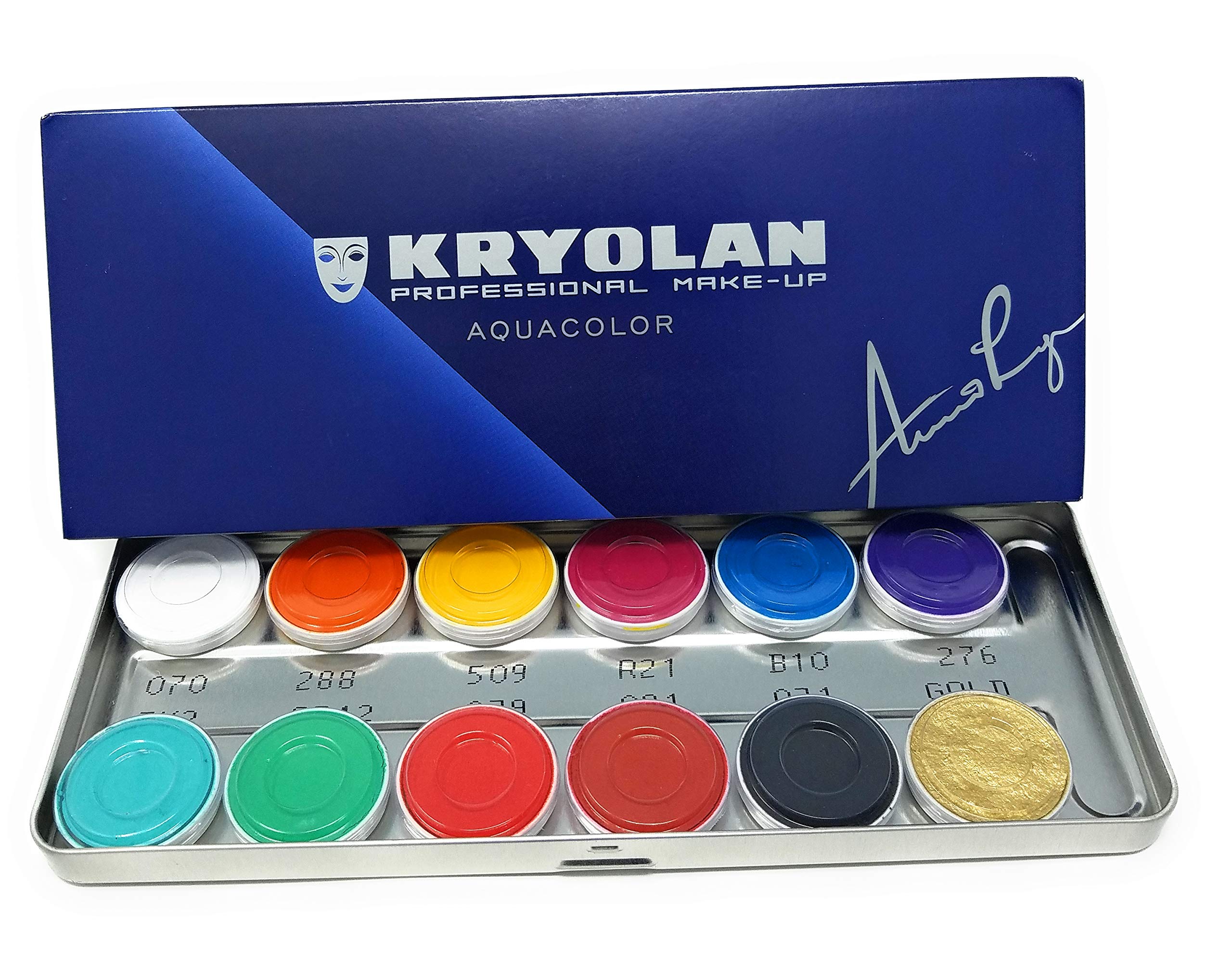 Kryolan Aquacolor Palette, 12 Colors (FP) FP New eBay