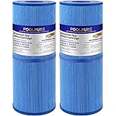 POOLPURE Antimicrobial Spa Filter Replacement for Pleatco PRB50-IN-M, Unicel C-4950RA, Guardian 413-212-02, Filbur FC-2390M,17-2380,Jacuzzi J200 Series Filter,373045, 5X13 Hot Tub Filter, 2 Pack