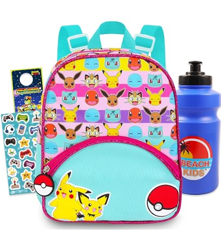Loungefly Pokemon Floral Backpack Pikachu Squirtle Charmander 19533PMBK00960319 Amazon.com | Loungefly x Pokemon Squirtle Flower All Over  main image 4