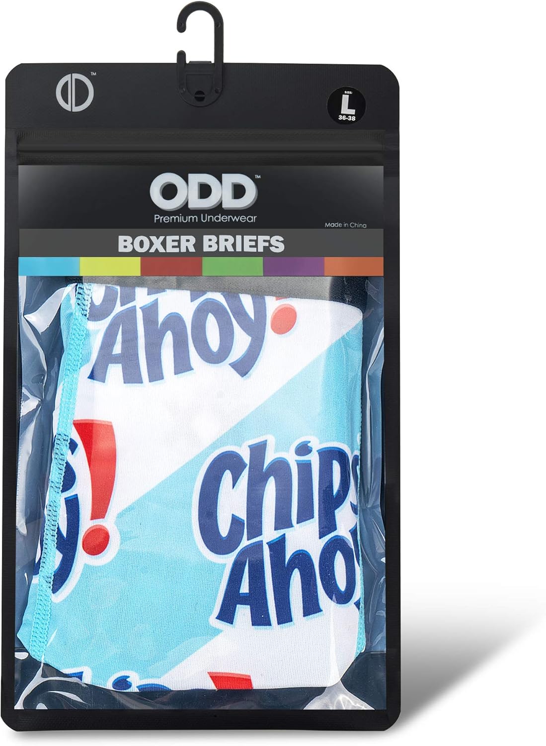 Odd Sox Men's Graphic Print Novelty Boxer Briefs, Chips Ahoy Cookies: Clothing