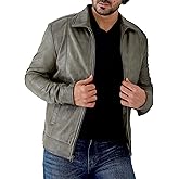 Jild Classic Shirt Collar Leather Jacket Men - John Wick Style Real Lambskin Mens Leather Jacket