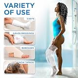 Mighty-X 2 Pack Waterproof Leg Covers Full Shower Shield 28x12 in view 8