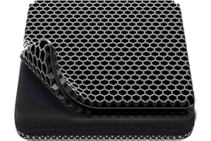 OMCOZY Gel Seat Cushion, Cooling seat Cushion (Super Large & Thick), Breathable Honeycomb Design Absorbs Pressure Points Seat Cushion, Gel Cushion for Office Chair, Home Car seat Cushion for Wheelchair