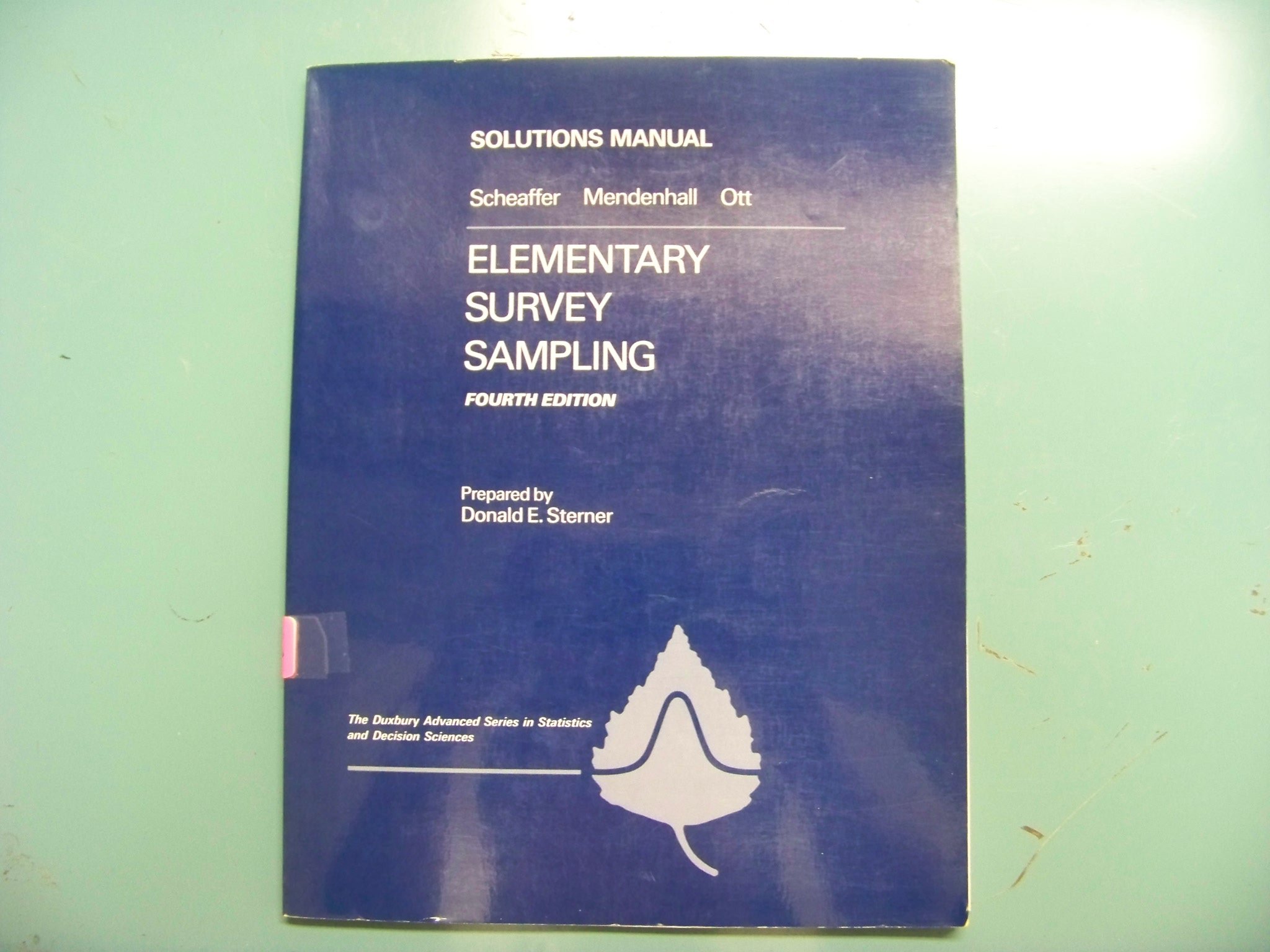 Scheaffer Manual: Elementry Survey ... Solution Sampling