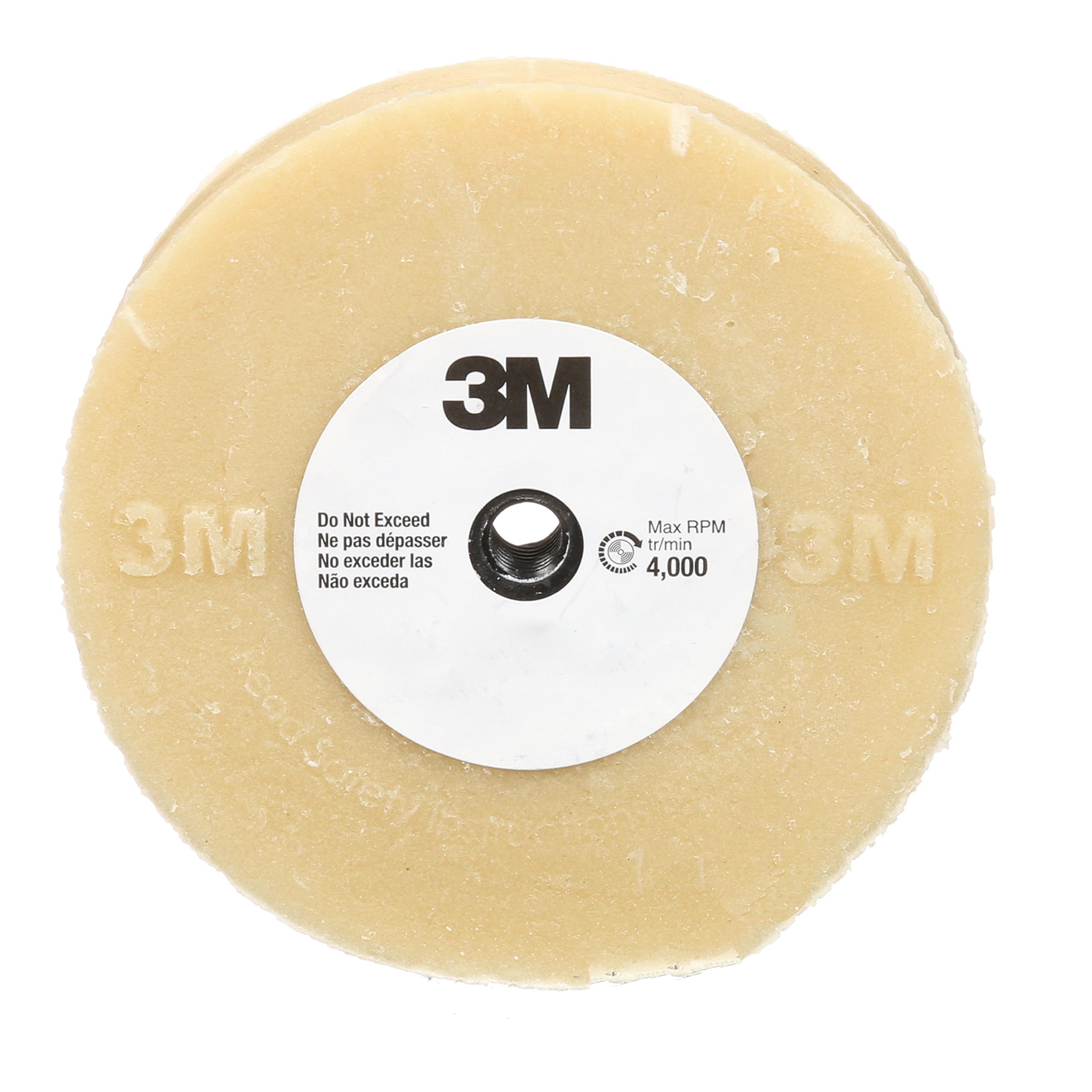 Photo 1 of 3M Stripe Off Wheel – Adhesive Remover – Eraser Wheel – Removes Decals, Stripes, Vinyl, Tapes and Graphics – 4” diameter x 5/8” thick – 07499 – Pack of 1