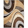 Home Dynamix Tribeca Slade Modern Area Rug, Abstract Brown/Gray 39"x55"