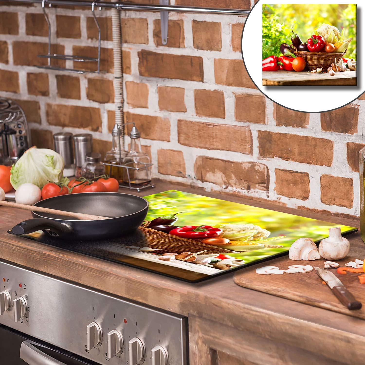 Tablas de cortar de vidrio templado cocina eléctrica universal para