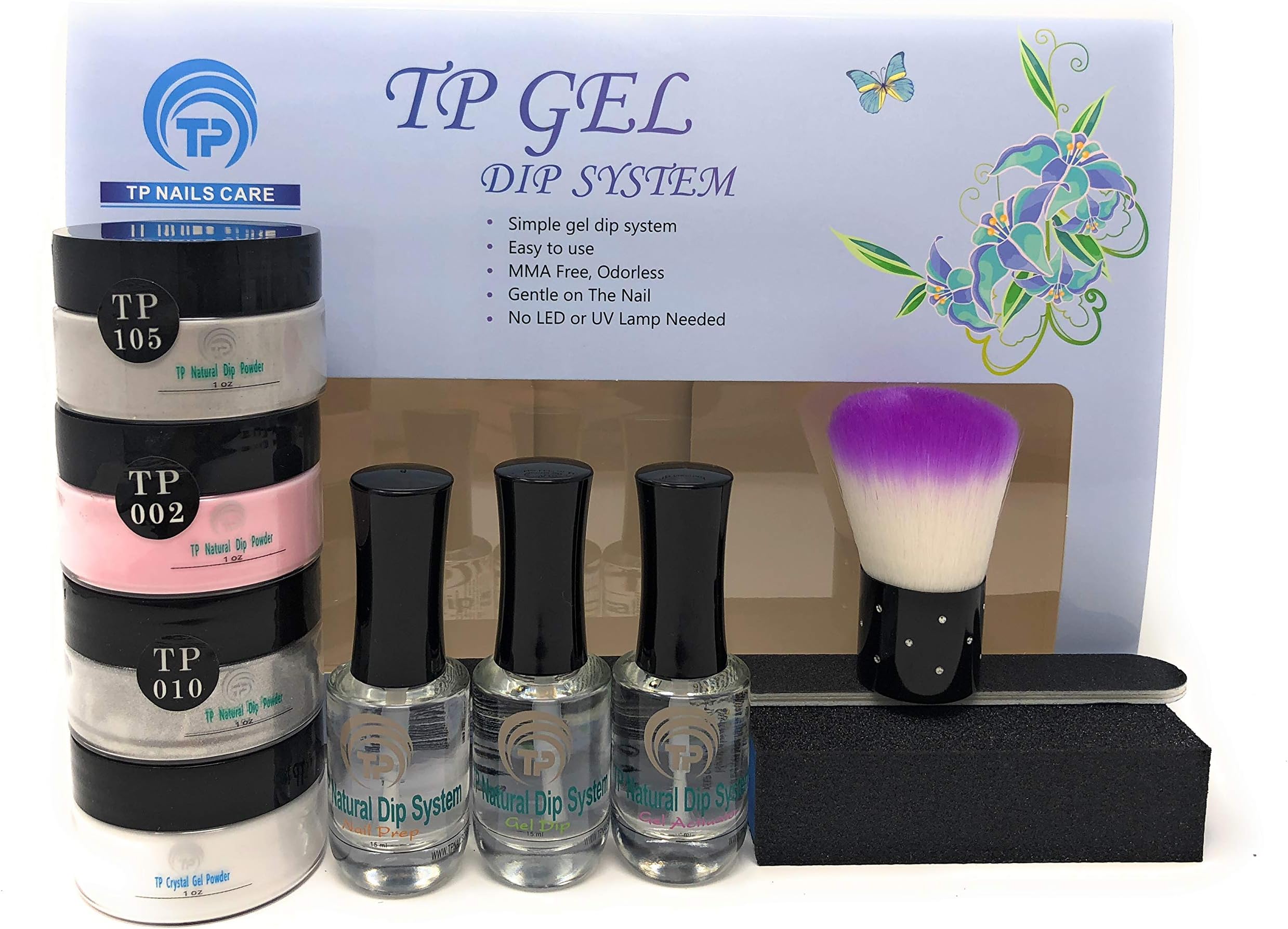 Nail dipping powder kit. 1 oz. per jar dip powder