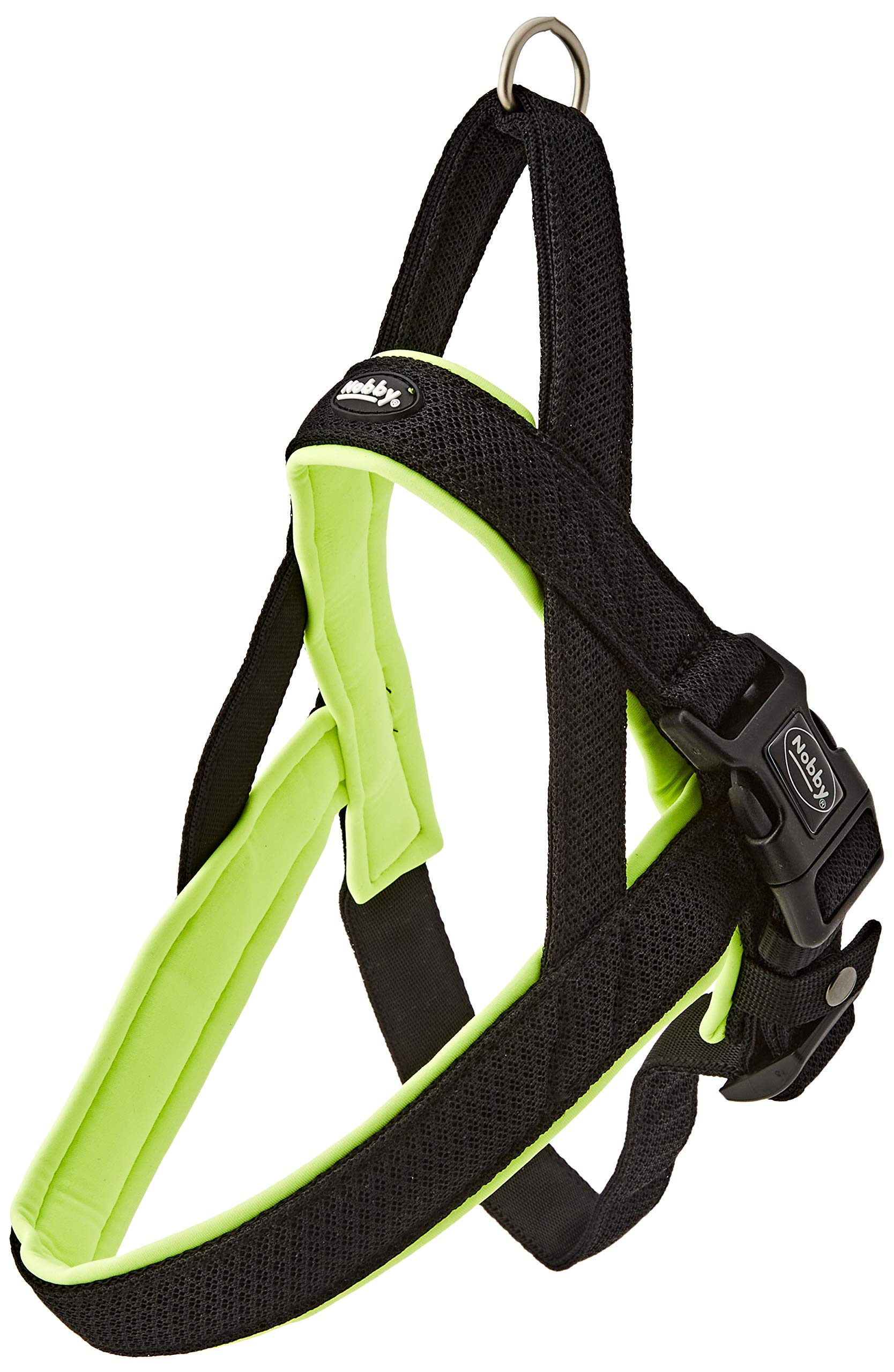 Nobby Preno Mesh Norwegian Harness, 50 - 64 cm+42 cm/25 - 35 mm, Neon Yellow