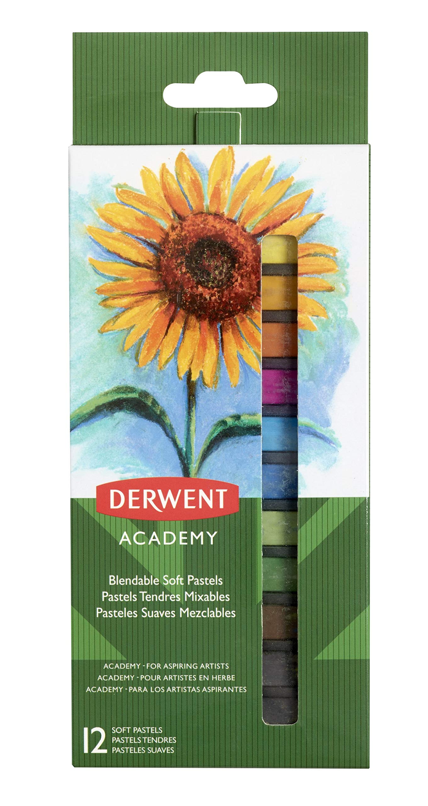 Derwent Academy Soft Pastels, Set of 12, 2302397
