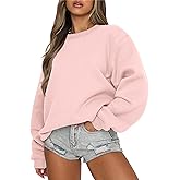 ANRABESS Womens Sweatshirts Crewneck Fleece Oversized Pullover Sweater Spring Winter Cute Tops Teen Girls Preppy Clothes 2026