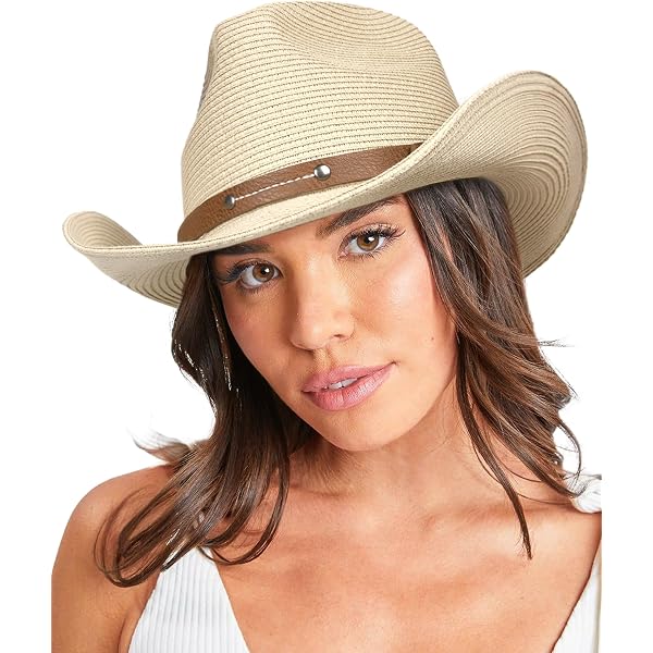 Unisex Western Cowboy Cowgirl Hat With Belt Buckle For Men 