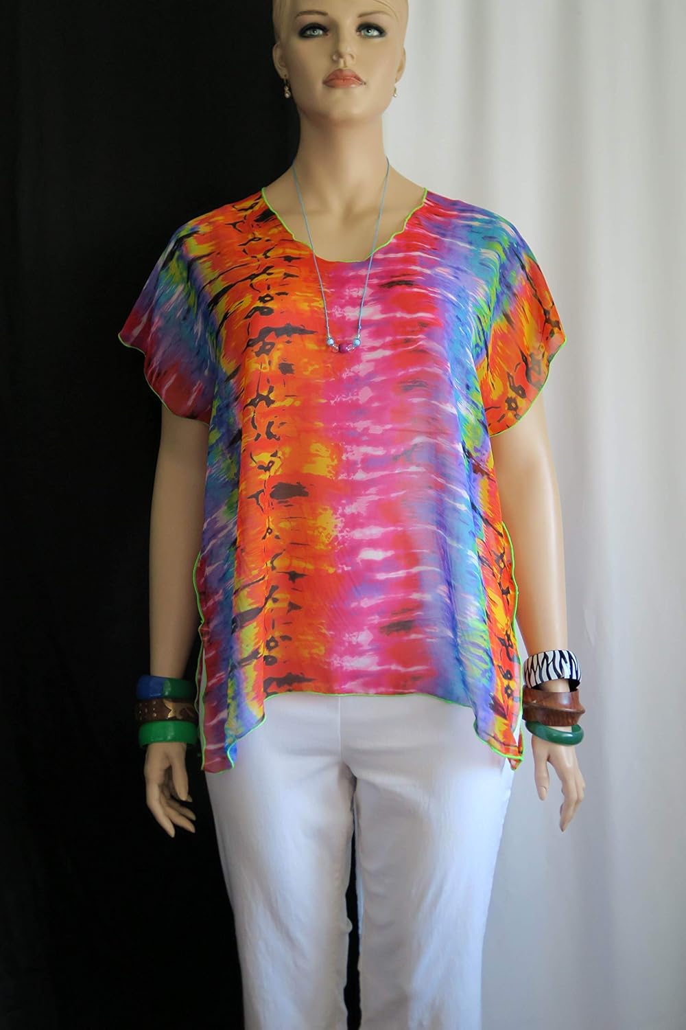 rainbow sheer top