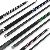 EastPoint Masterton Billiard Cue 4 Pack, Pool Cue Sticks for Adults, 58" | Pool Sticks for Adults, Easy Storage &amp; Travel, Leather Tips for Cleaner Contact, Pool Table Accessories, Billiard Cue Sticks