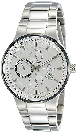 Chronograph White Dial Mens Watch -NK9472KM01