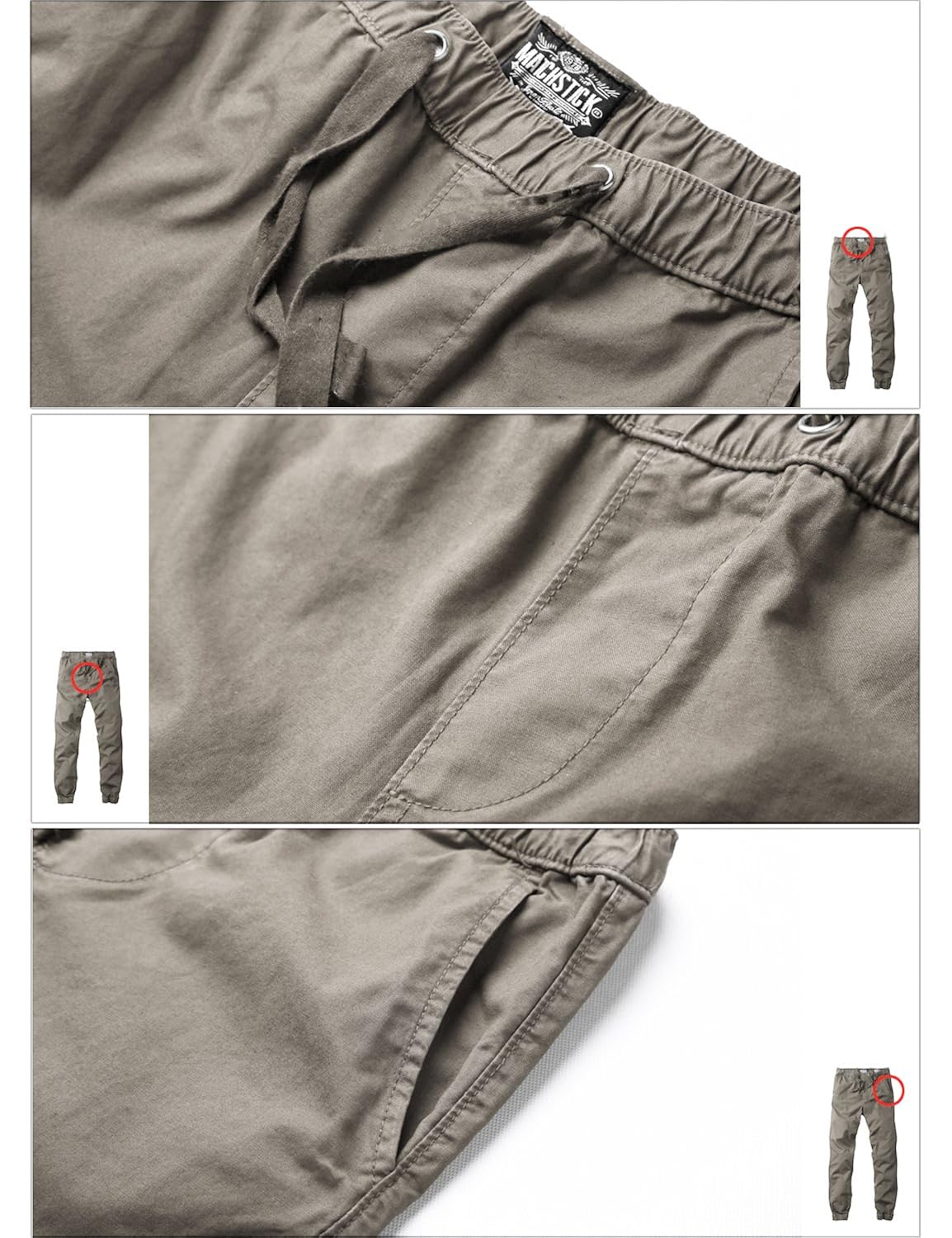 match men's chino jogger pants