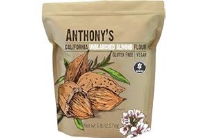 Anthony's Almond Meal Flour, Unblanched, 5 lb, Gluten Free, Non GMO, Keto Friendly