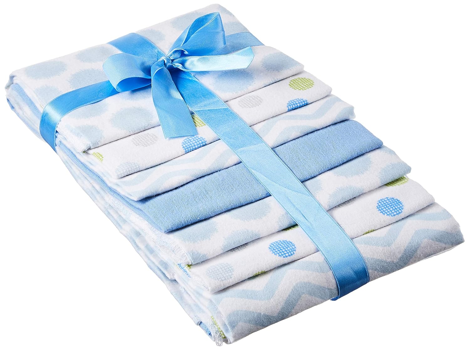 Luvable Friends Unisex Baby Cotton Flannel Receiving Blankets Bundle, Basic Elephant, One Size: Baby