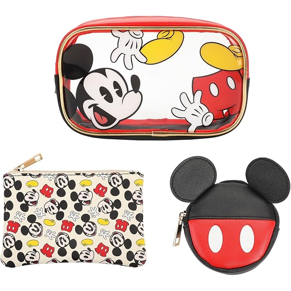 Amazon.com: Bioworld Disney Mickey Mouse 3-Piece Toiletry  display picture 3