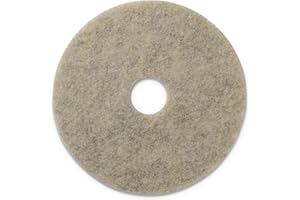 Americo Porko Plus Ultra High Speed Burnishing Floor Pad, Polish to High Gloss, Medium to Hard Finishes, 27" Diameter, 5 Pads/Case, Made in USA